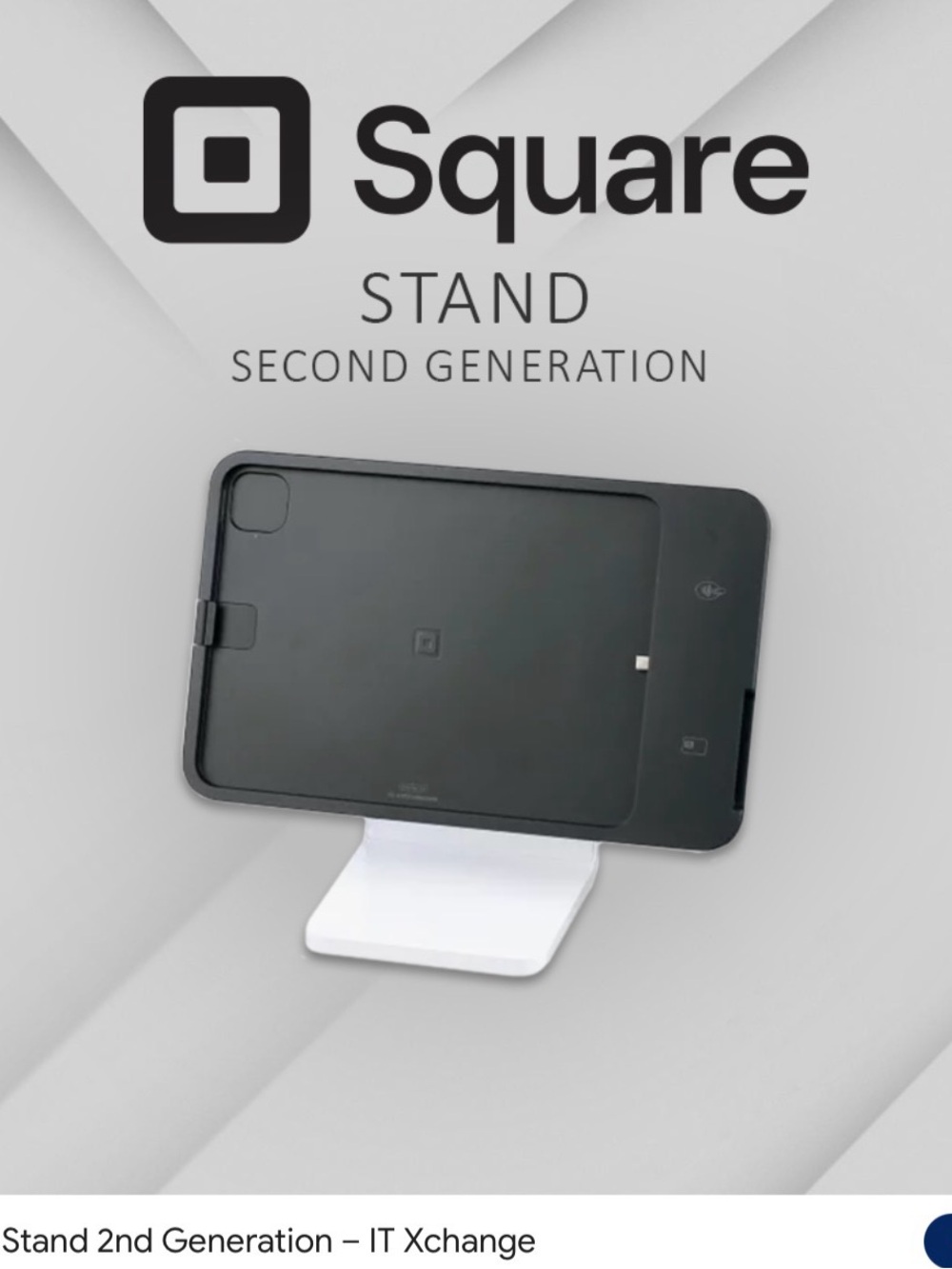 Apple Square Stand 2nd Generation - Black & White with 2D corded scanner